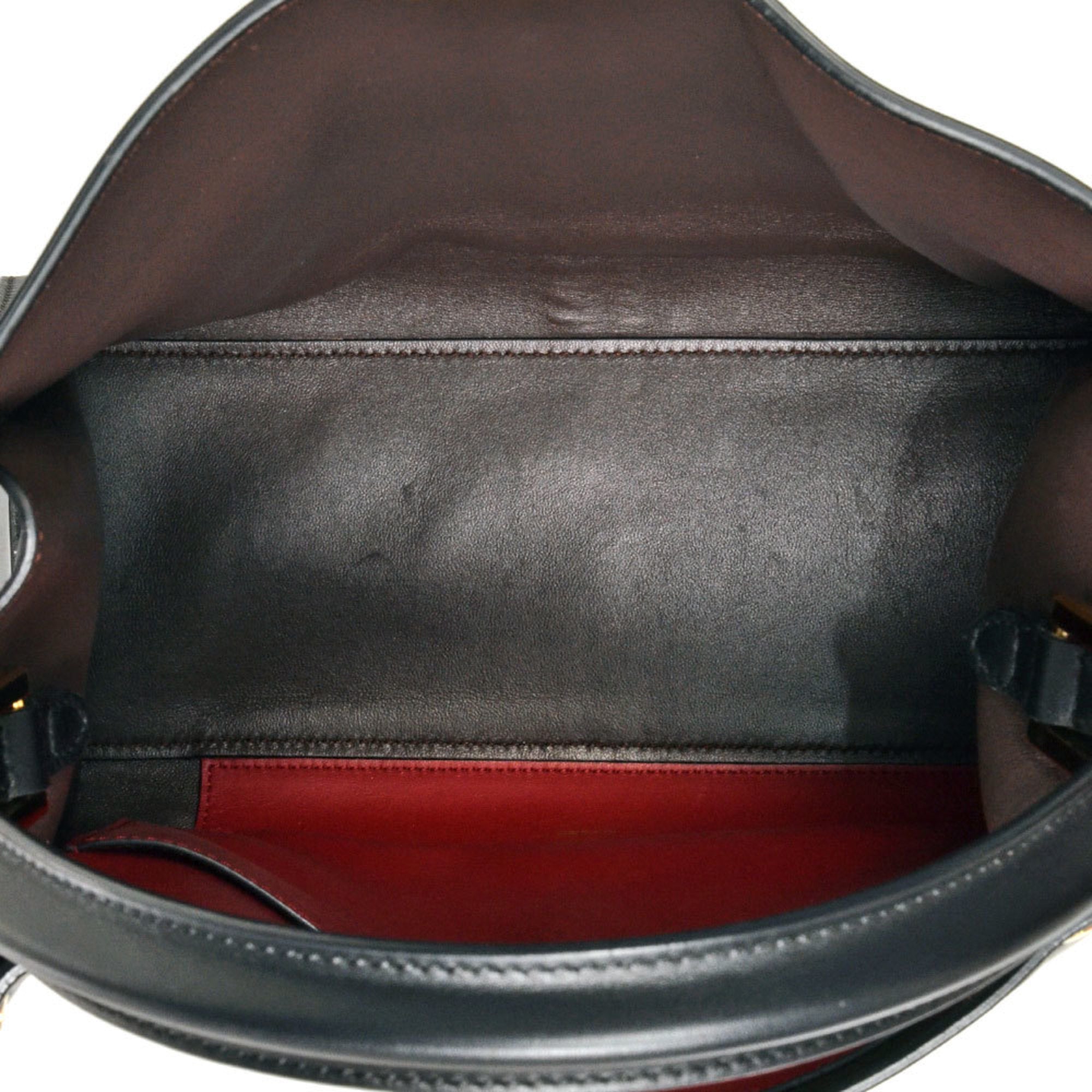 Fendi Peekaboo Black Leather Handbag