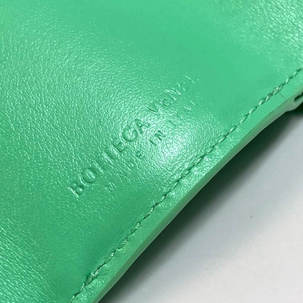 Bottega Veneta Green Leather Wallet (Tri-Fold)
