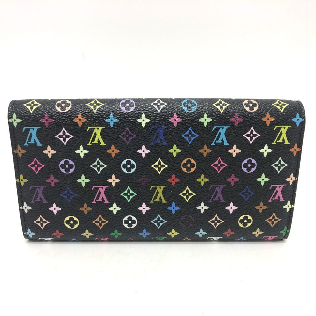 Louis Vuitton Black Monogram Multicolore Long Wallet