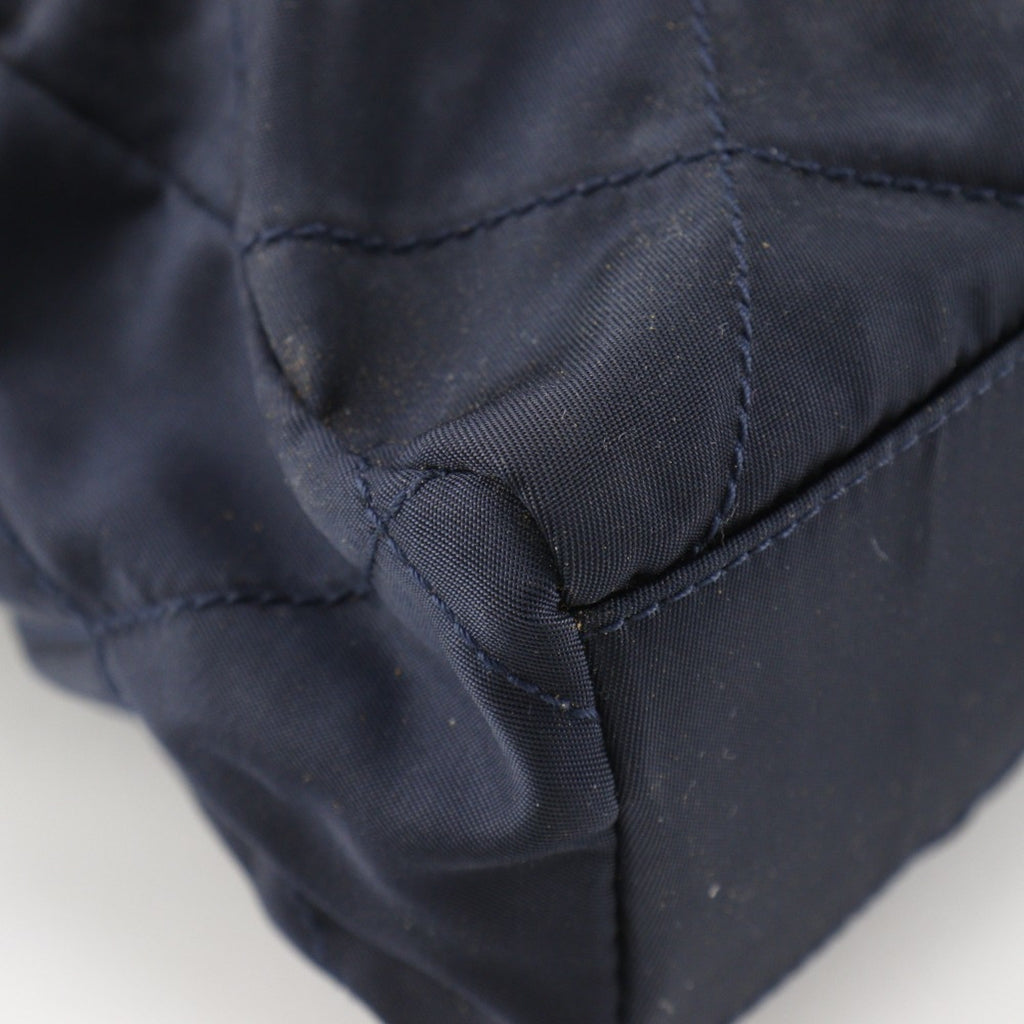 Prada Navy Nylon Shoulder Bag