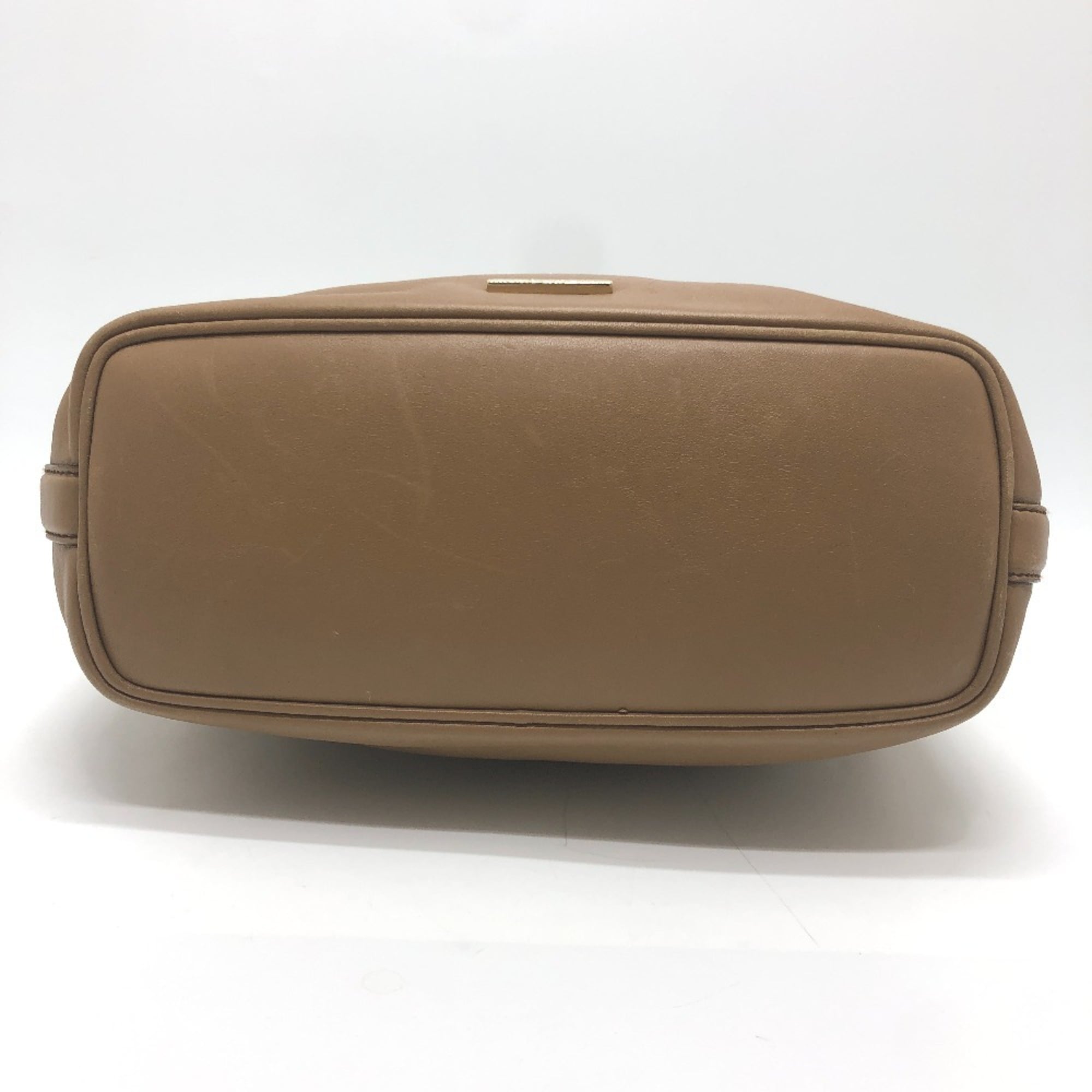 Gucci Brown Leather Handbag Shoulder Bag (Pre-Owned)