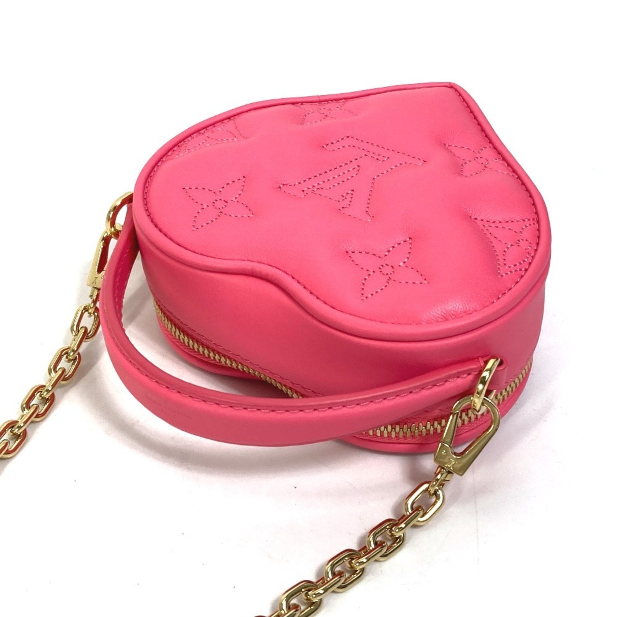 Louis Vuitton Pink Leather Handbag Shoulder Bag
