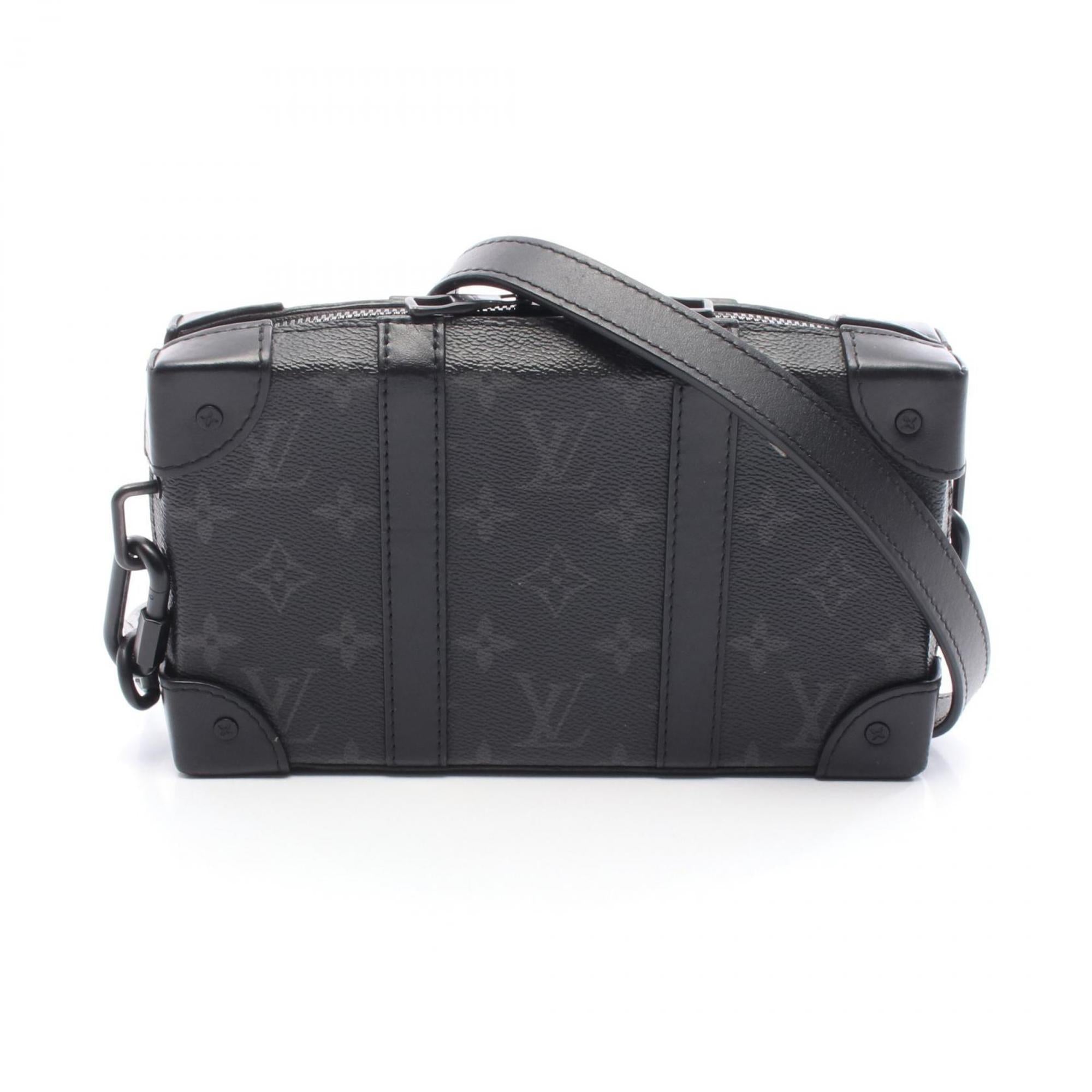 Louis Vuitton Black Coated Canvas Leather Shoulder Bag