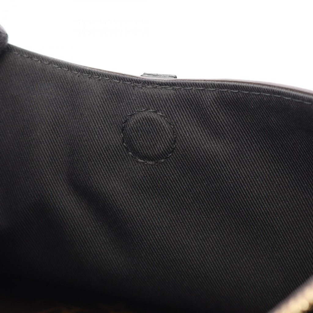 Louis Vuitton Black Brown Monogram Noir Coated Canvas Leather Shoulder Bag