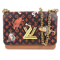 Louis Vuitton Brown Orange Monogram Leather Shoulder Bag