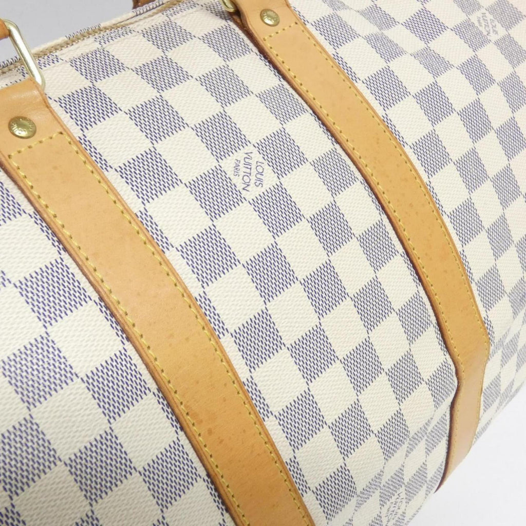 Louis Vuitton Azur Coated Canvas Boston Bag
