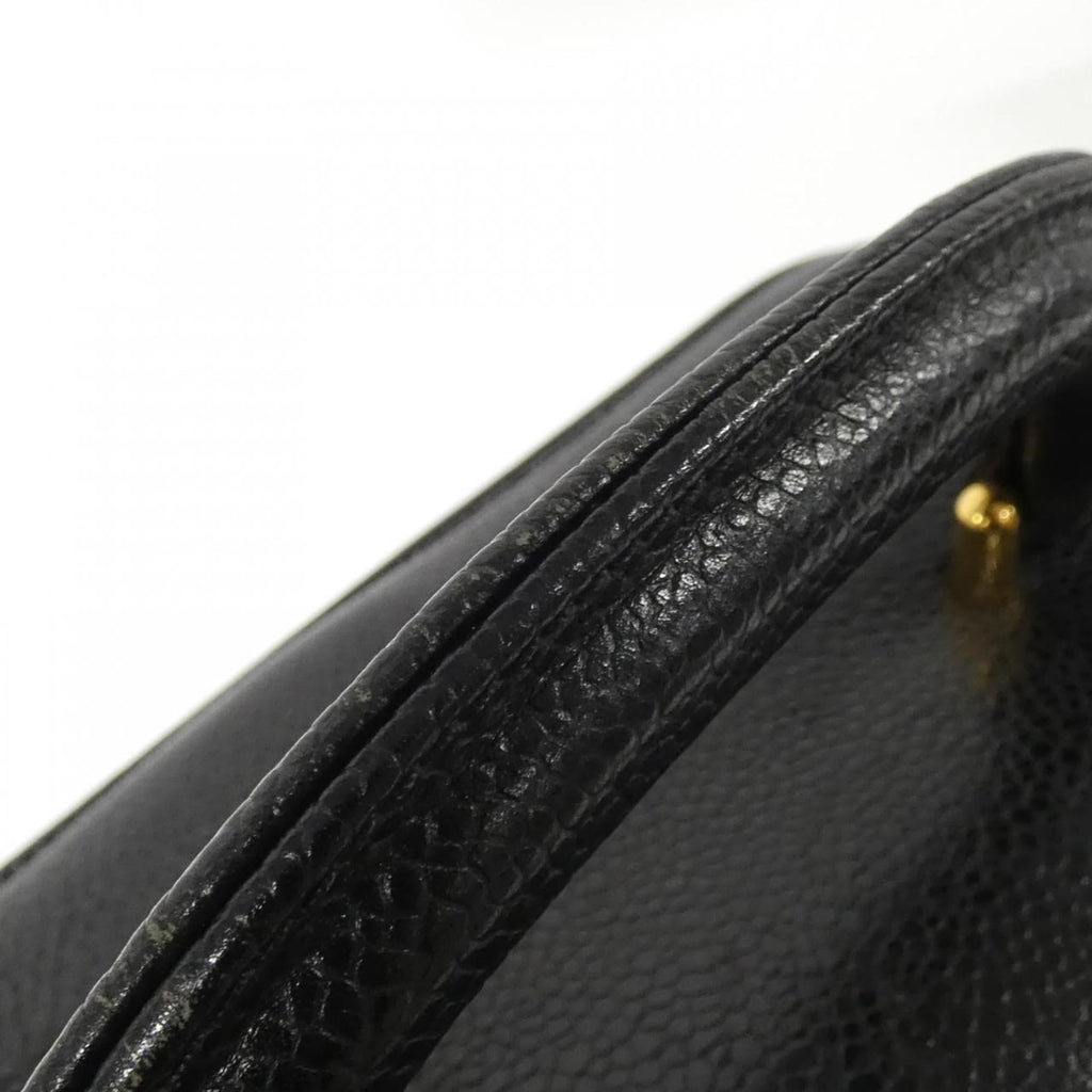 Chanel Black Caviar Leather Handbag