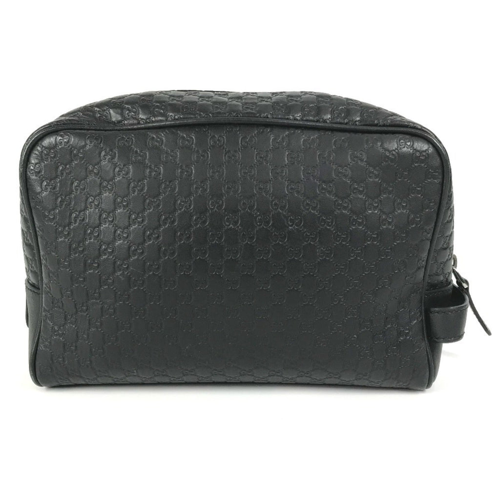 Gucci Guccissima Black Gg Leather Clutch Bag (Pre-Owned)