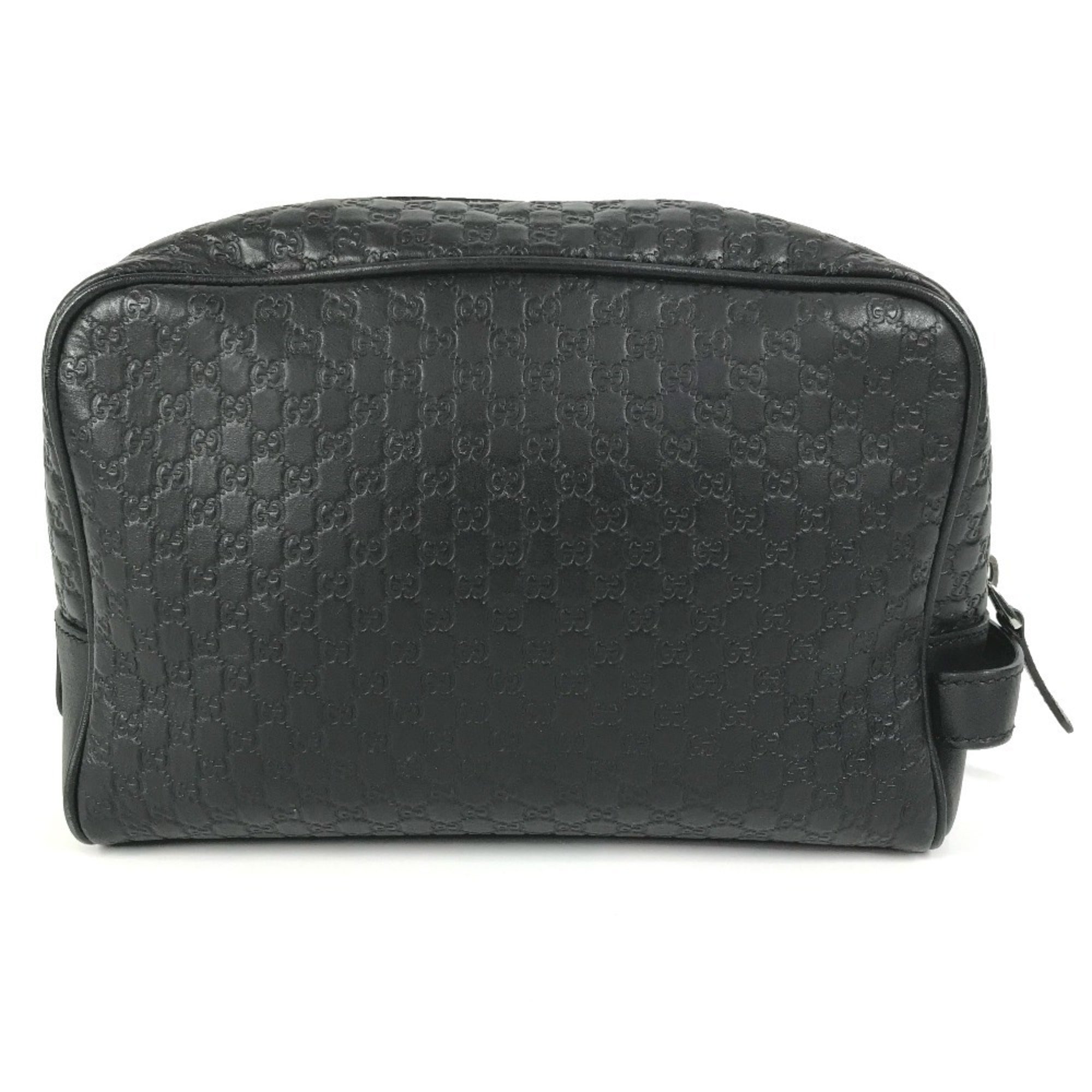 Gucci Guccissima Black Gg Leather Clutch Bag (Pre-Owned)
