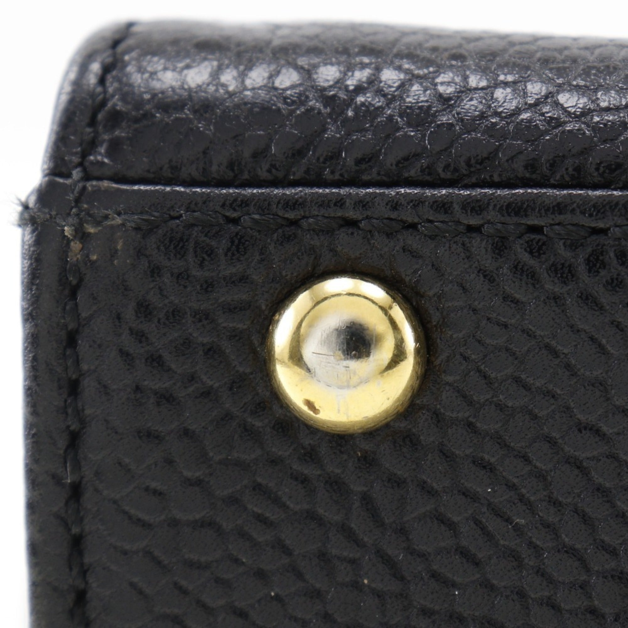 Chanel Black Caviar Leather Handbag