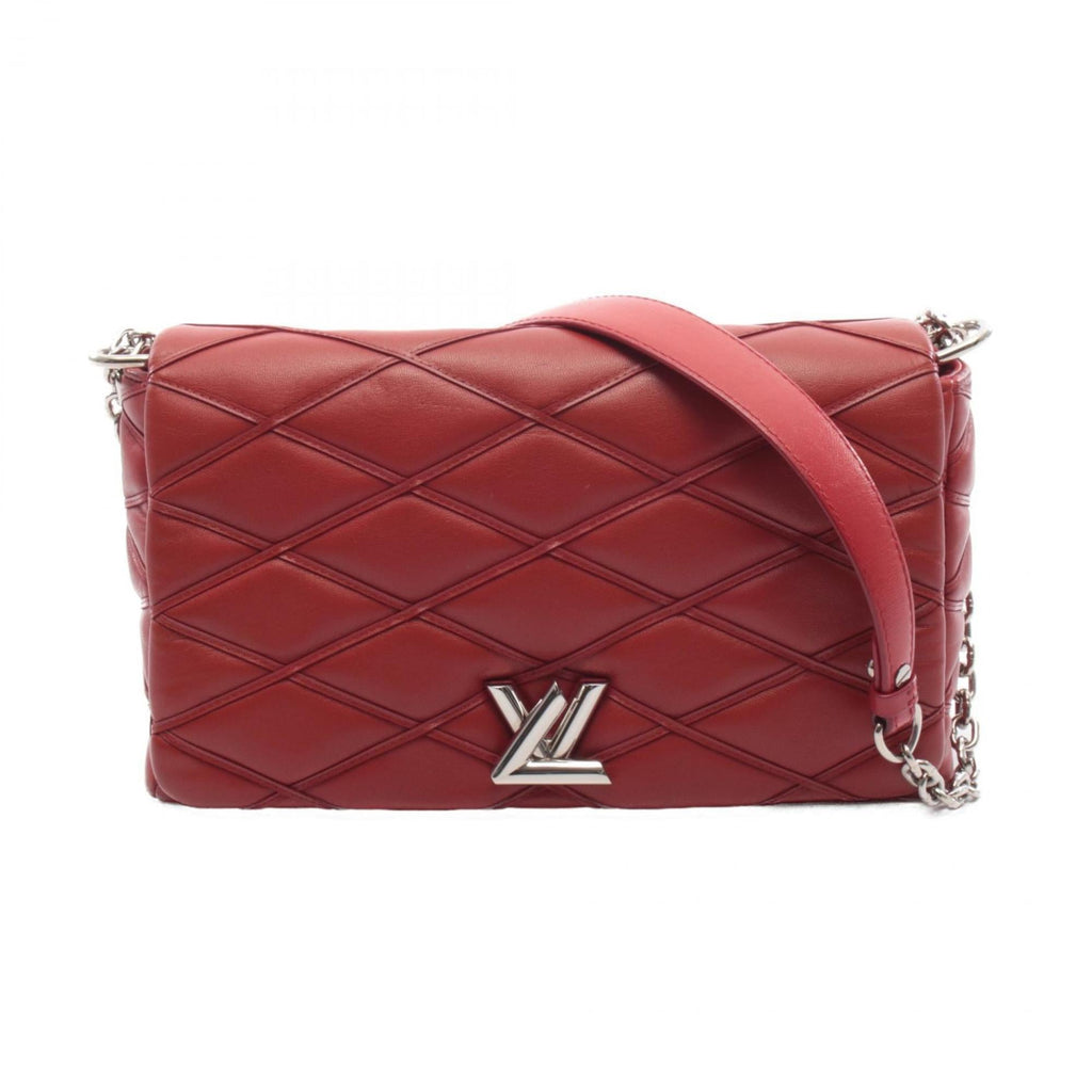 Louis Vuitton Red Color Leather Handbag Shoulder Bag