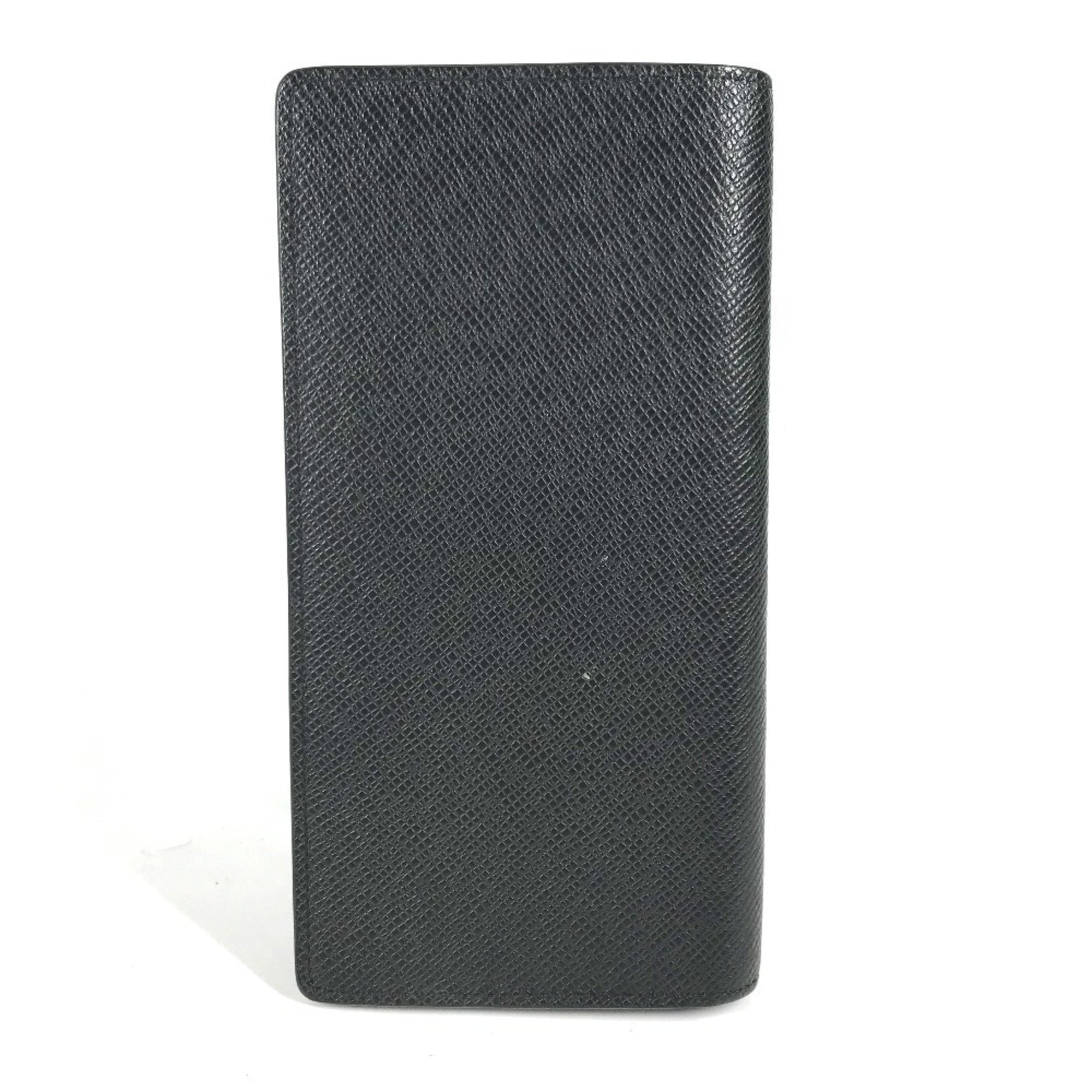 Louis Vuitton Taiga Ardoise Black Taiga Leather Long Wallet