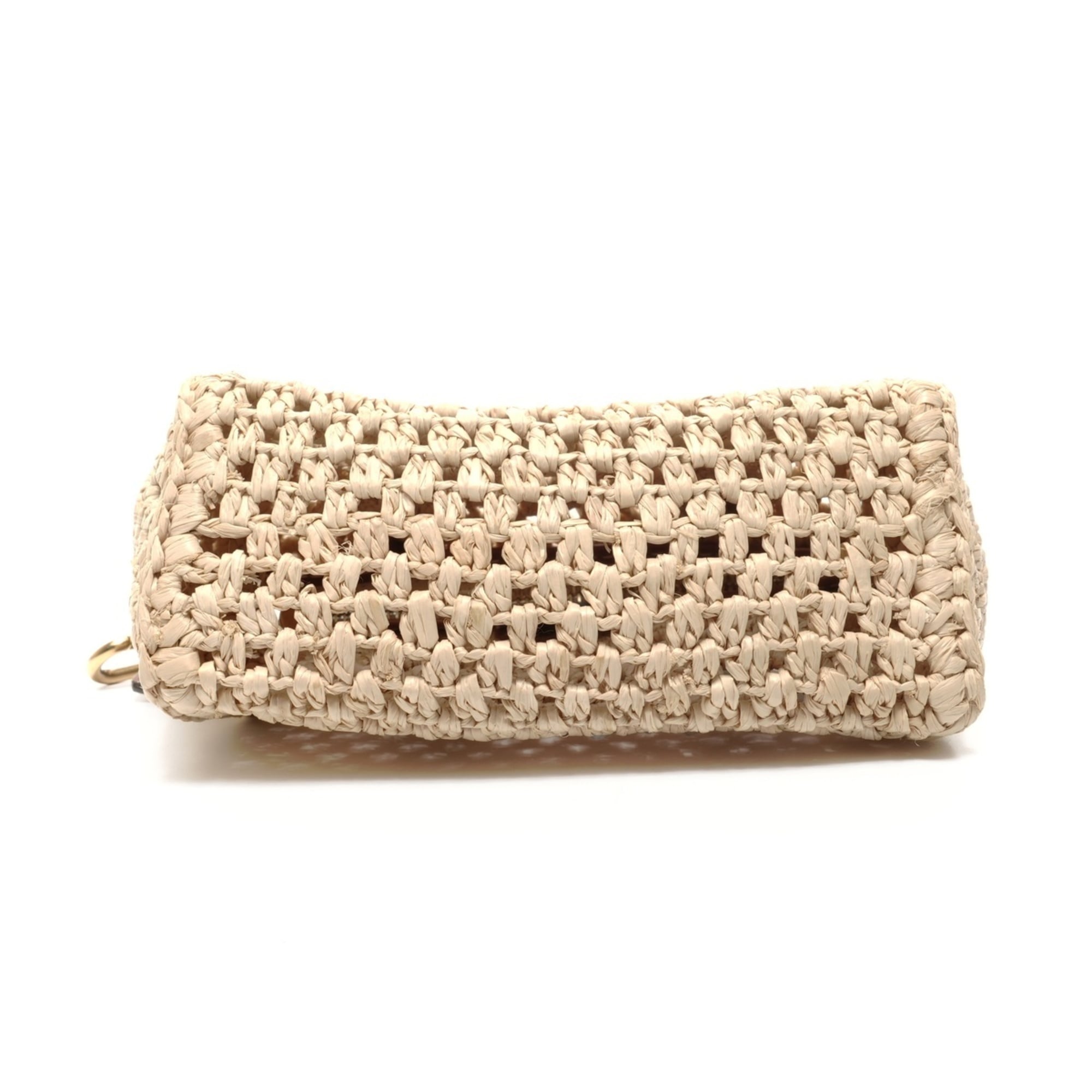 Louis Vuitton Beige Raffia Shoulder Bag