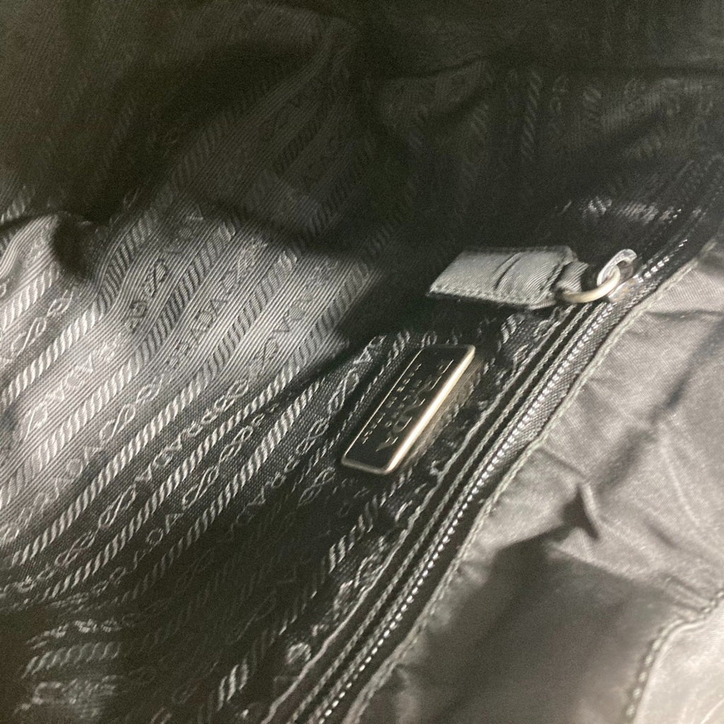Prada Black Cloth Backpack