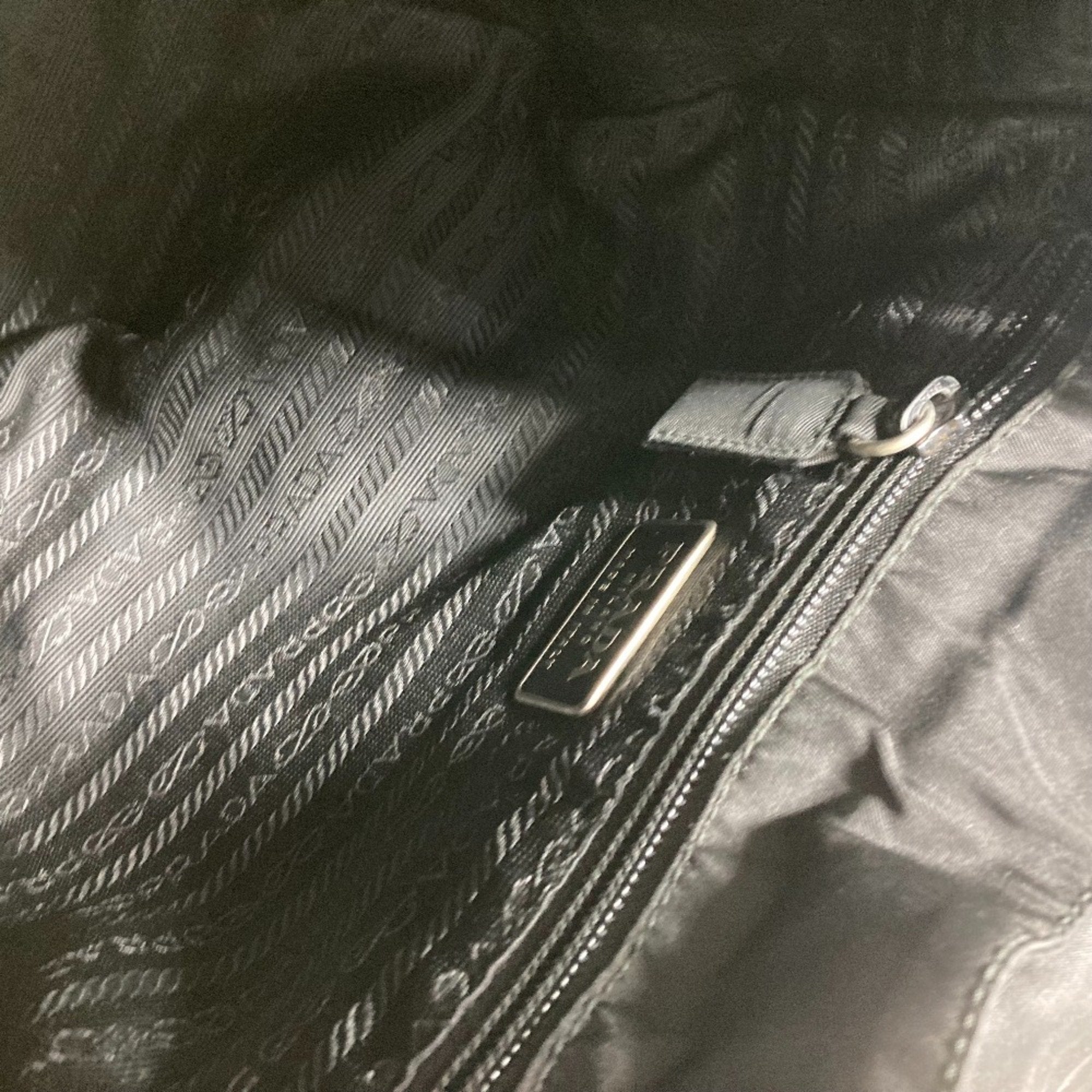 Prada Black Cloth Backpack