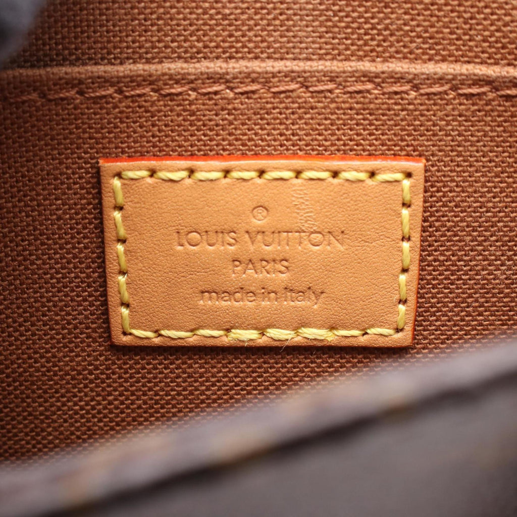 Louis Vuitton Brown Coated Canvas Leather Handbag