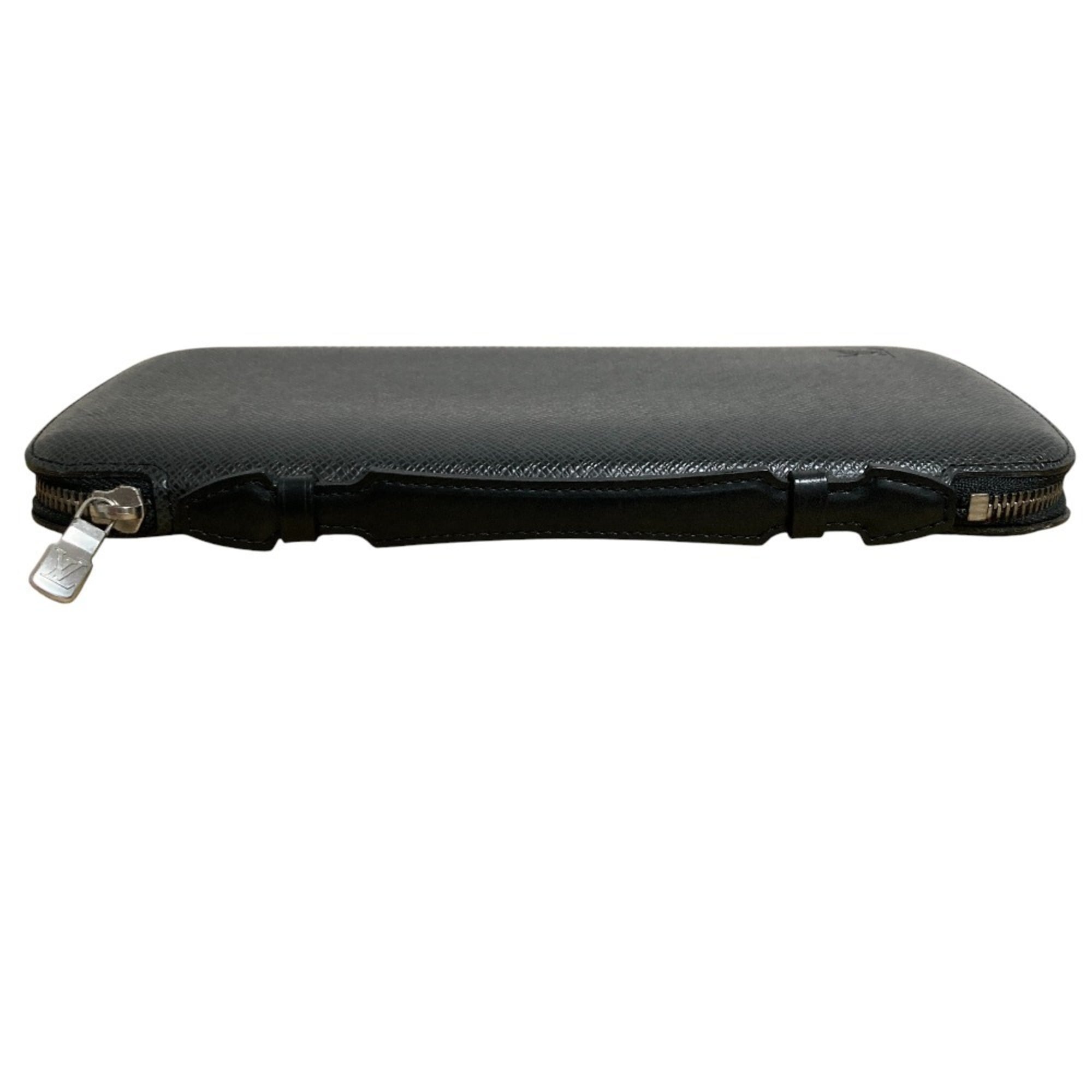 Louis Vuitton Ardoise Black Taiga Leather Long Wallet