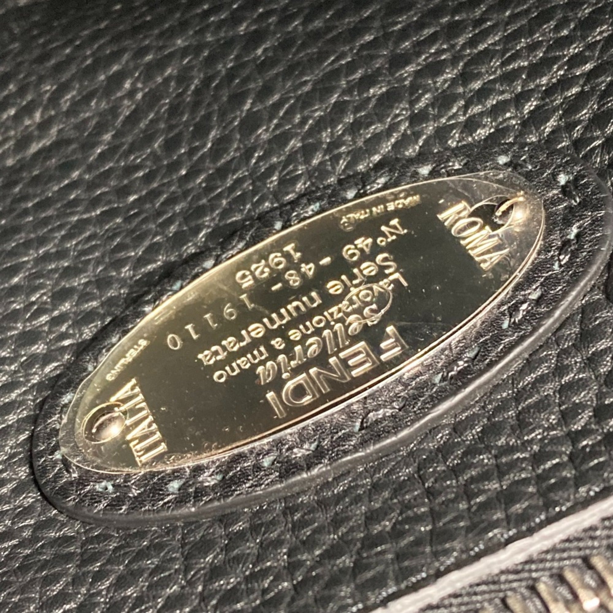 Fendi Black Leather Handbag