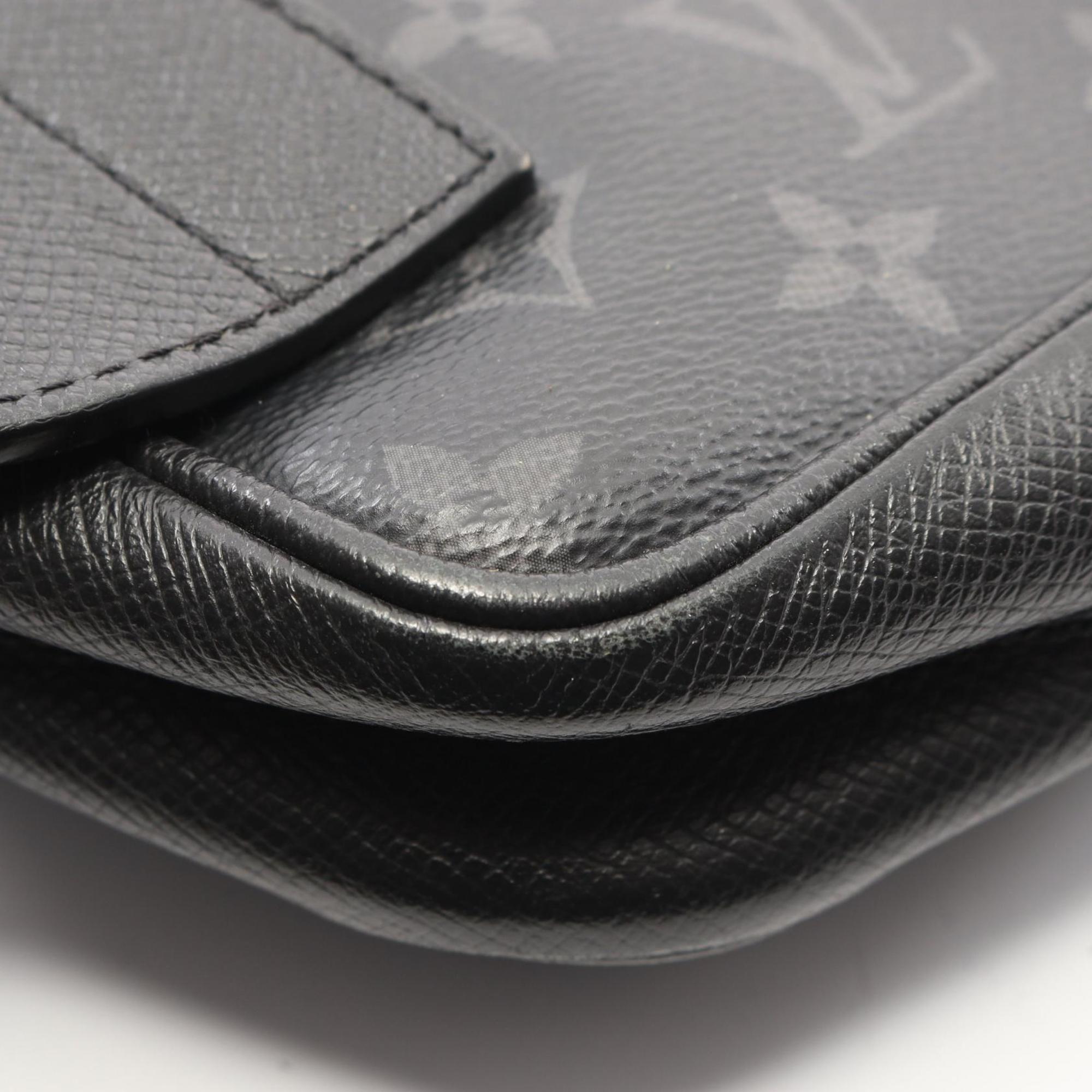 Louis Vuitton Black Coated Canvas Leather Fanny Pack Sling Bag