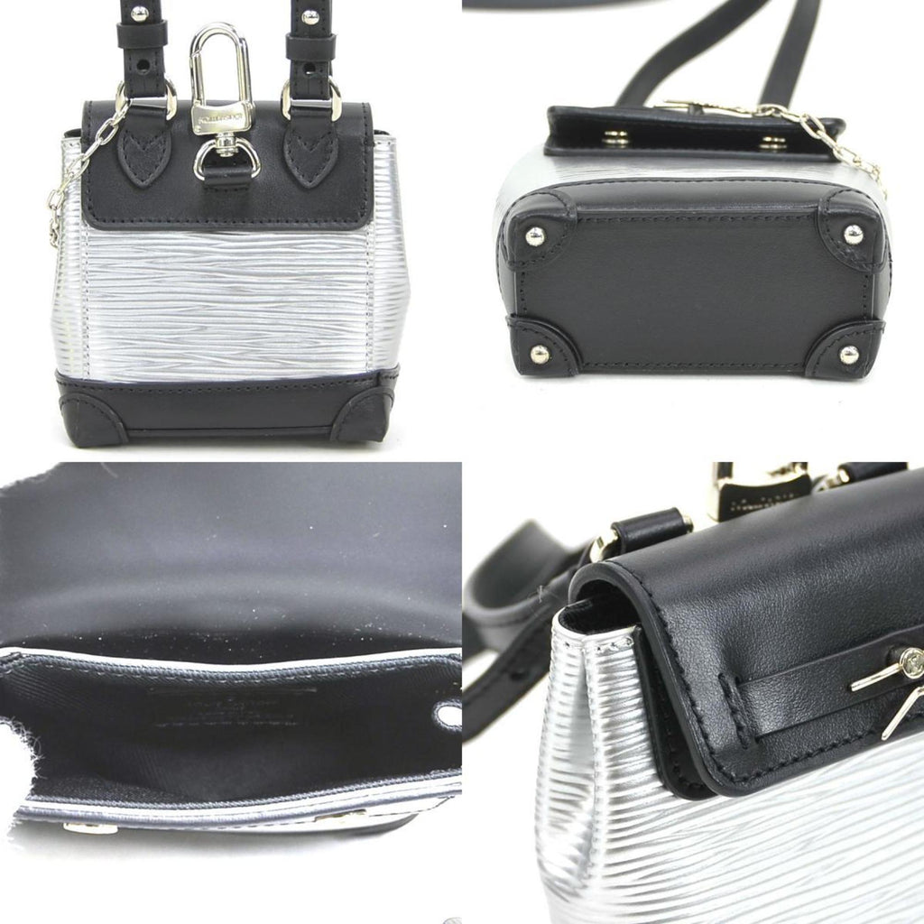 Louis Vuitton Black Silver Epi Leather Shoulder Bag