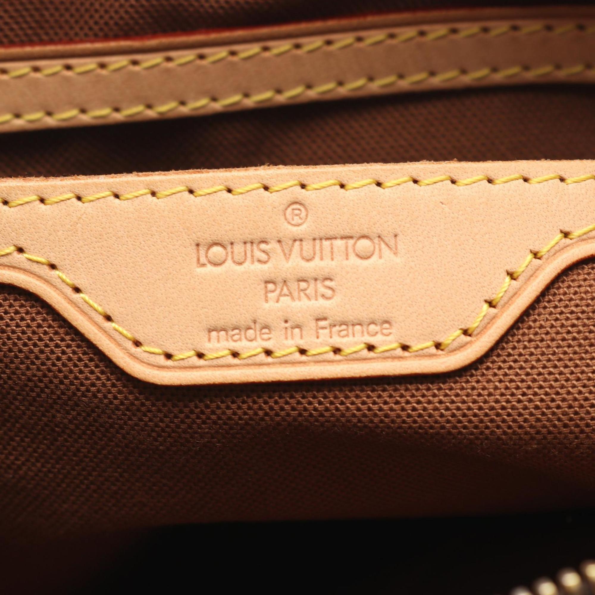 Louis Vuitton Brown Coated Canvas Pvc Monogram Leather Shoulder Bag