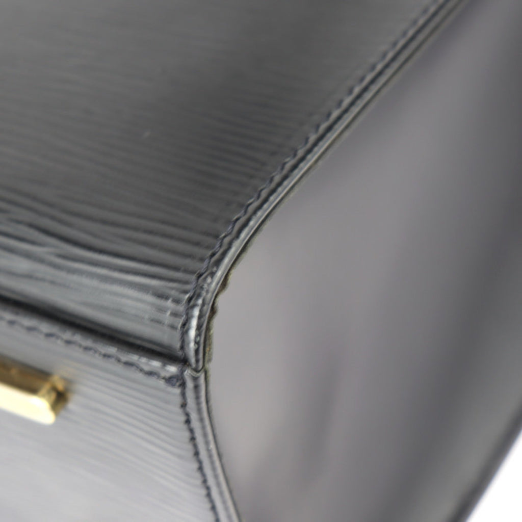 Louis Vuitton Epi Black Leather Handbag Tote Bag