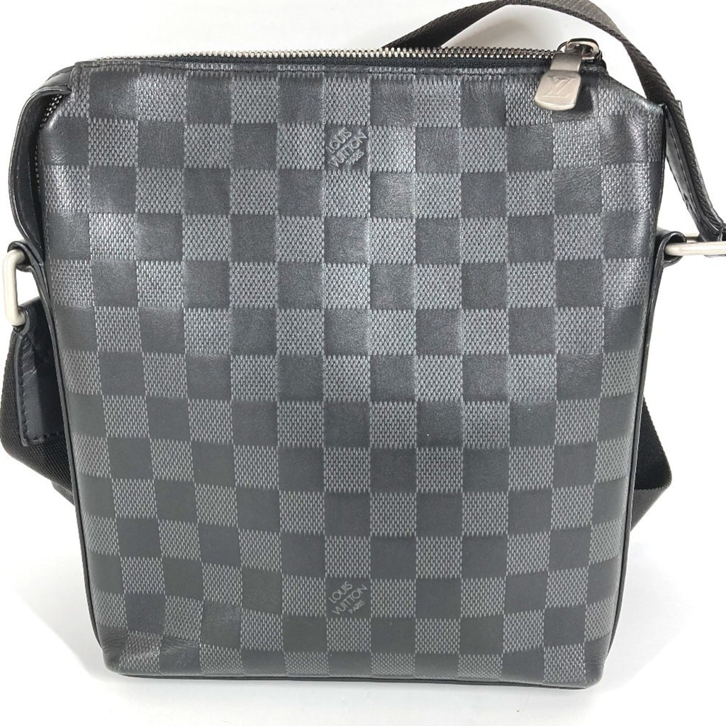 Louis Vuitton Black Damier Infini Leather Pochette Shoulder Bag