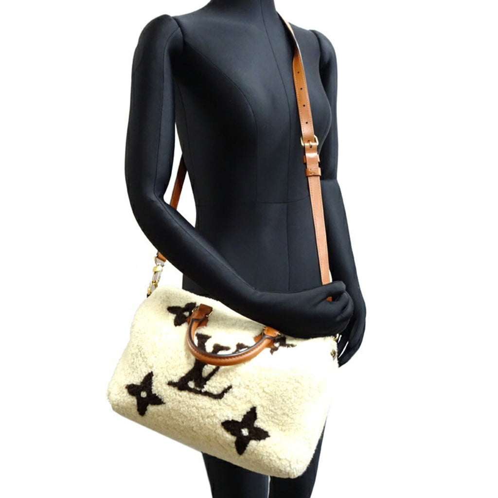 Louis Vuitton Brown White Monogram Handbag