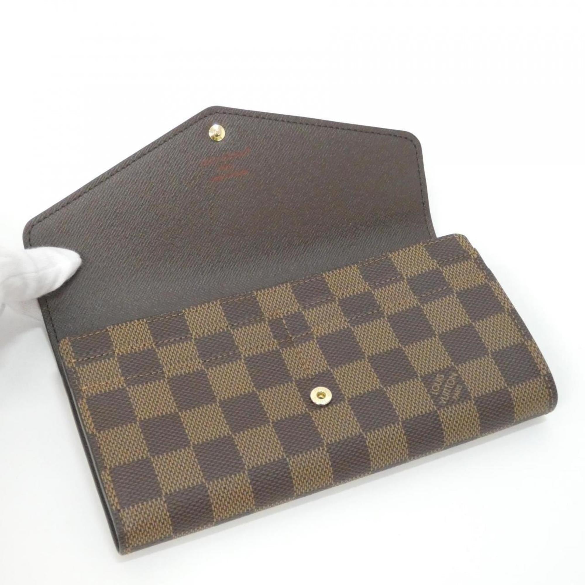 Louis Vuitton Brown Coated Canvas Long Wallet