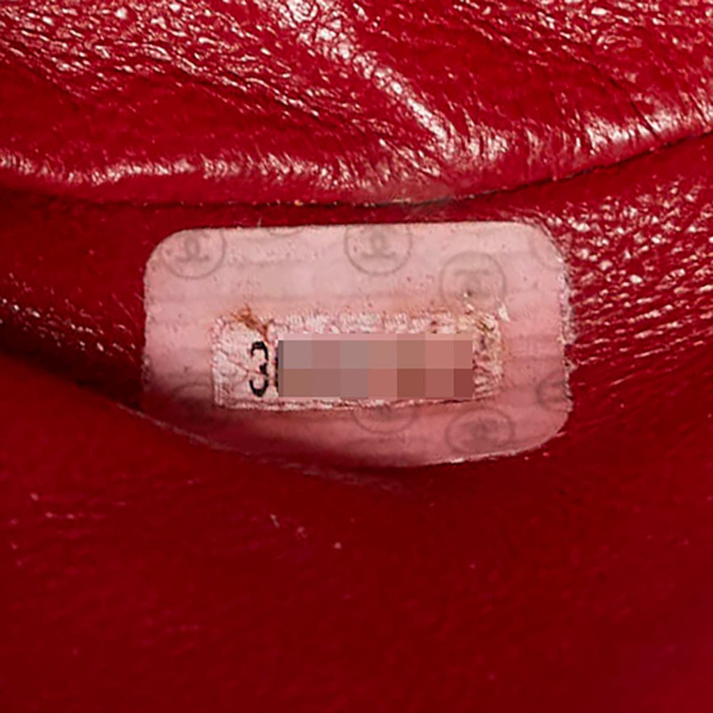 Chanel Red Color Leather Backpack