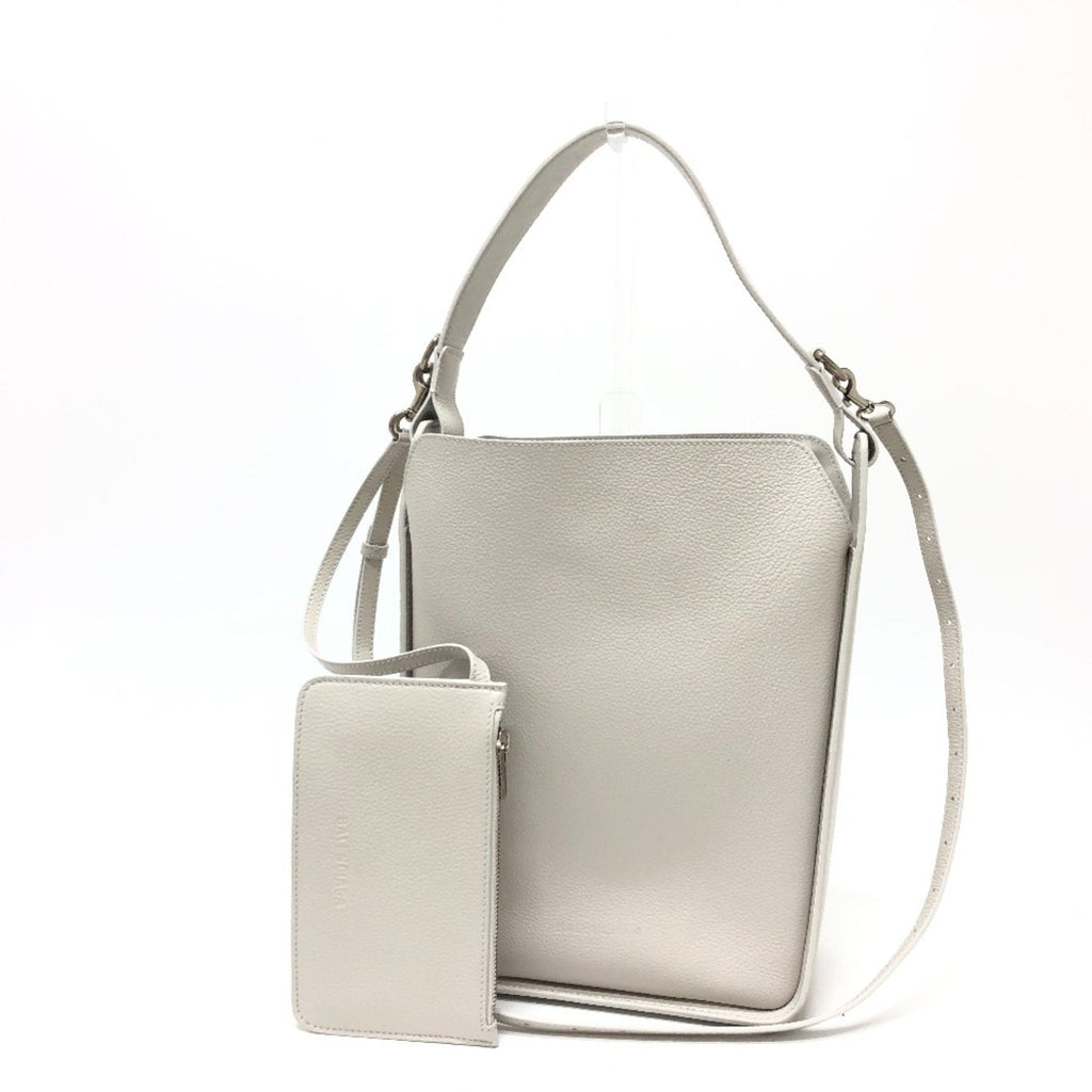 Balenciaga White Leather Shoulder