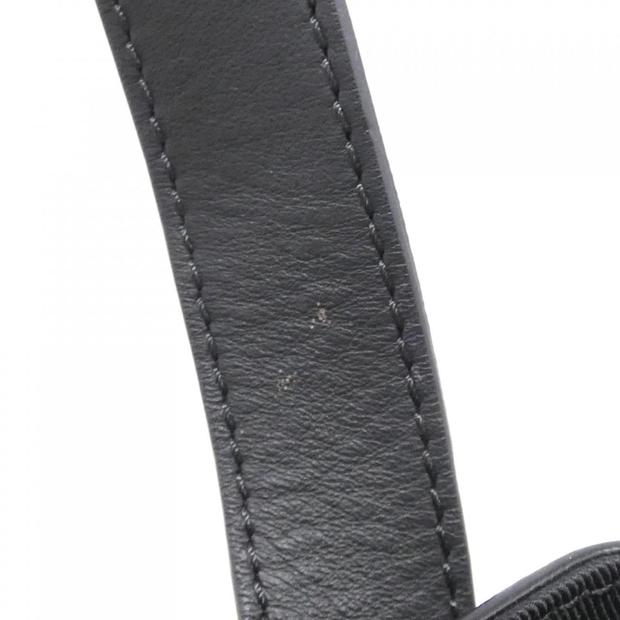 Louis Vuitton Black Denim Leather Shoulder Bag