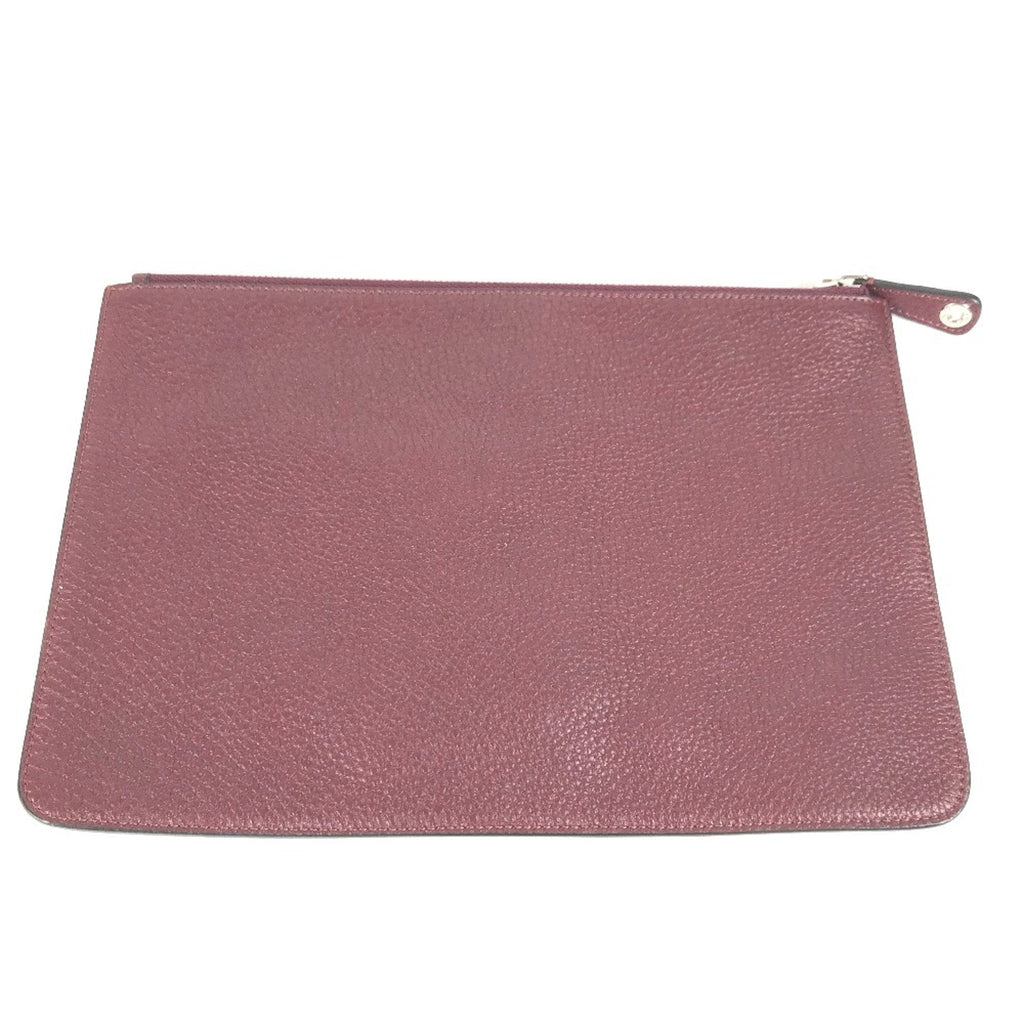 Fendi Brown Leather Clutch Bag