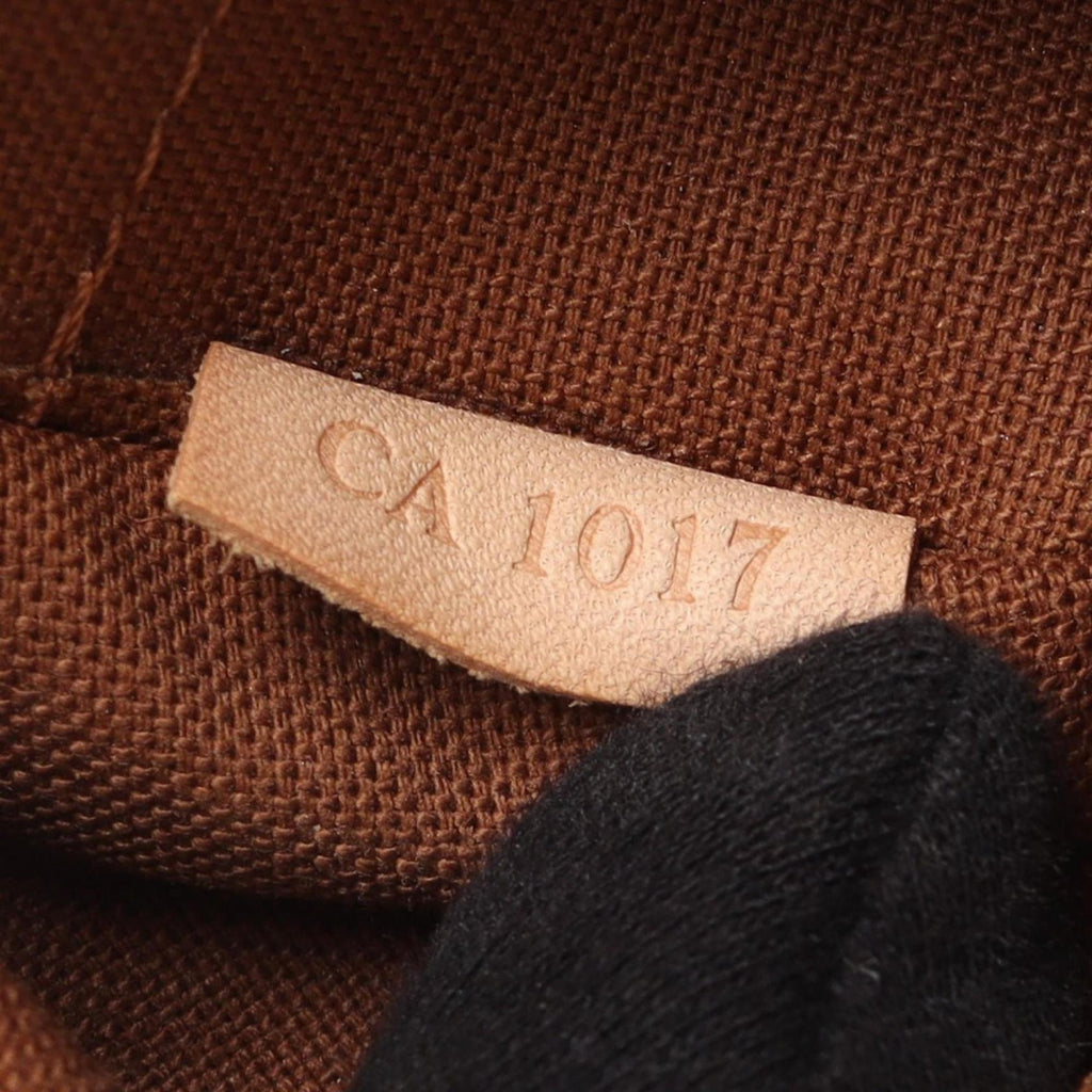 Louis Vuitton Brown Coated Canvas Leather Shoulder Bag