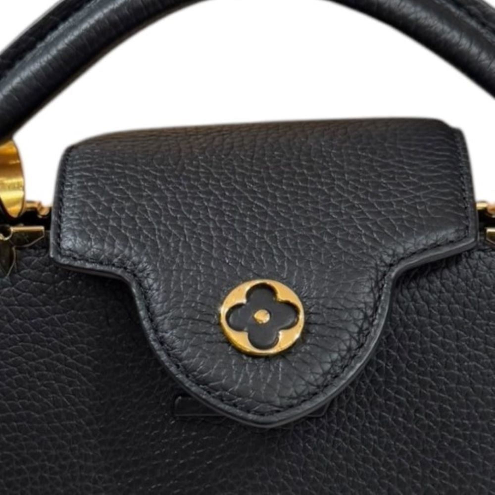 Louis Vuitton Black Noir Leather Shoulder Bag
