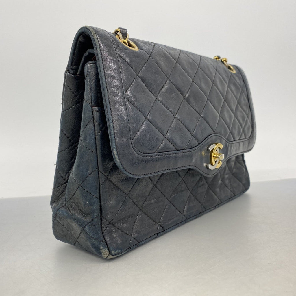 Chanel Black Leather Shoulder Bag
