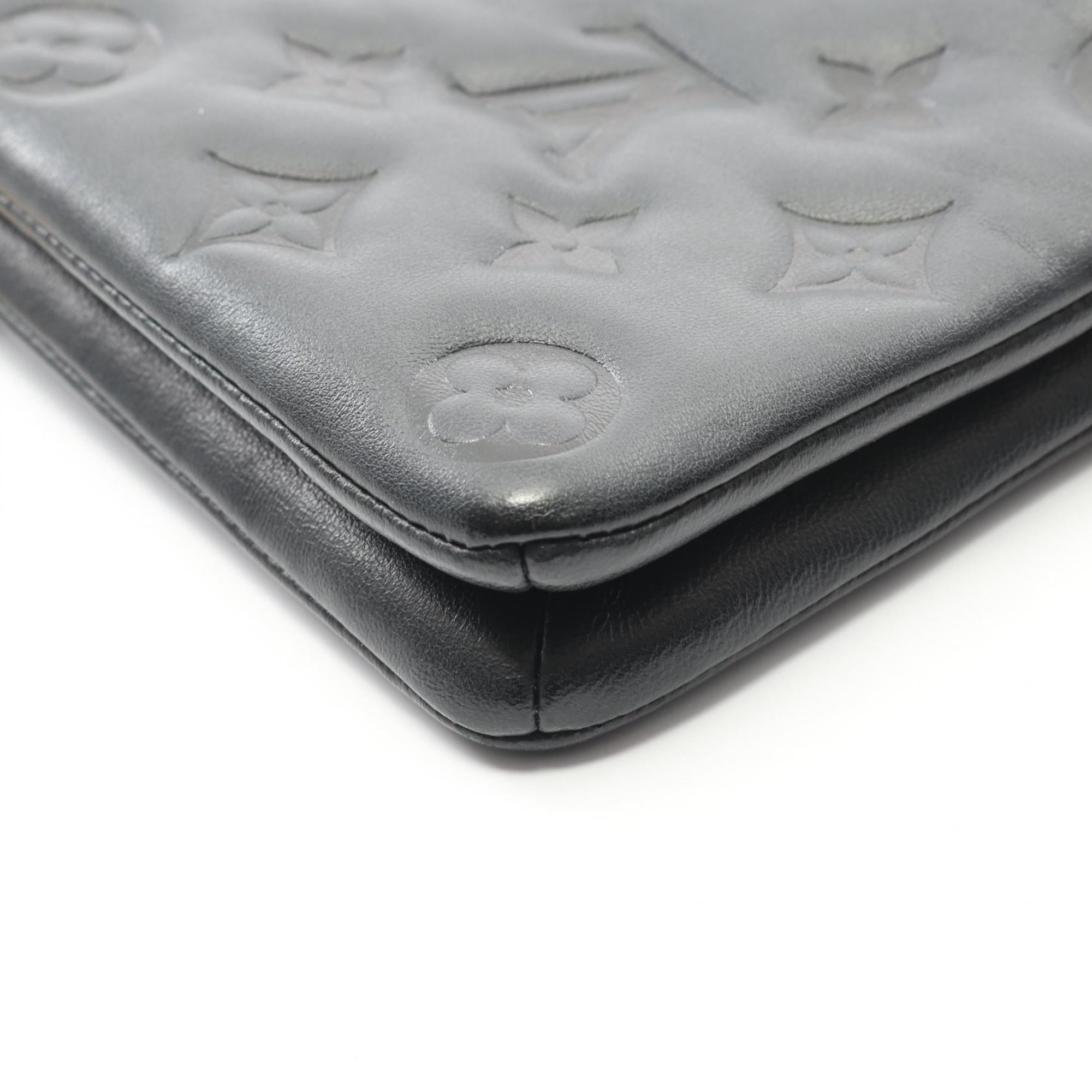 Louis Vuitton Black Noir Leather Shoulder Bag