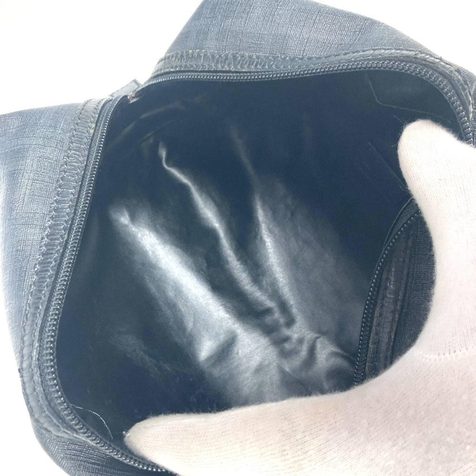 Fendi Zucca Black Pvc Pouch