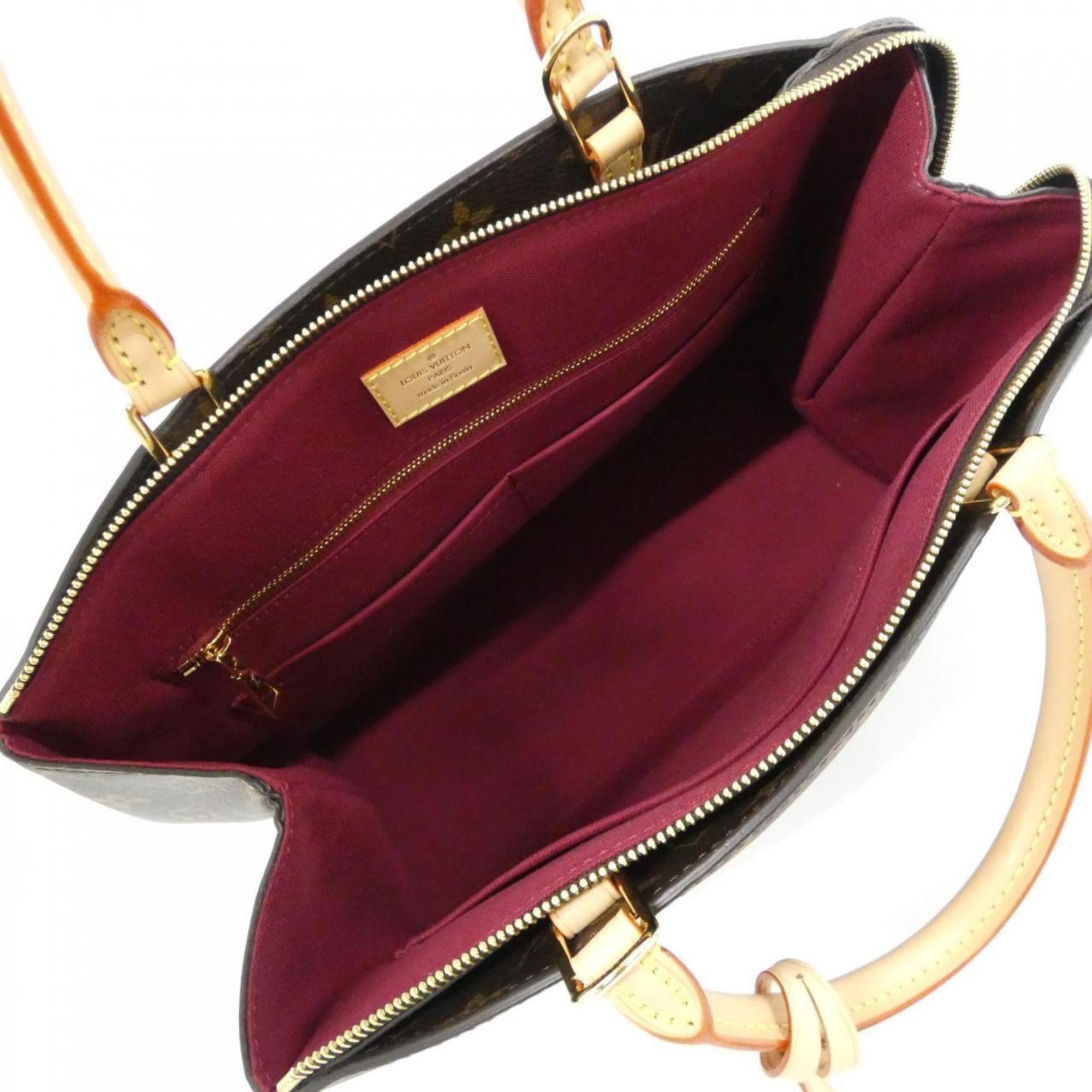 Louis Vuitton Marron Coated Canvas Handbag