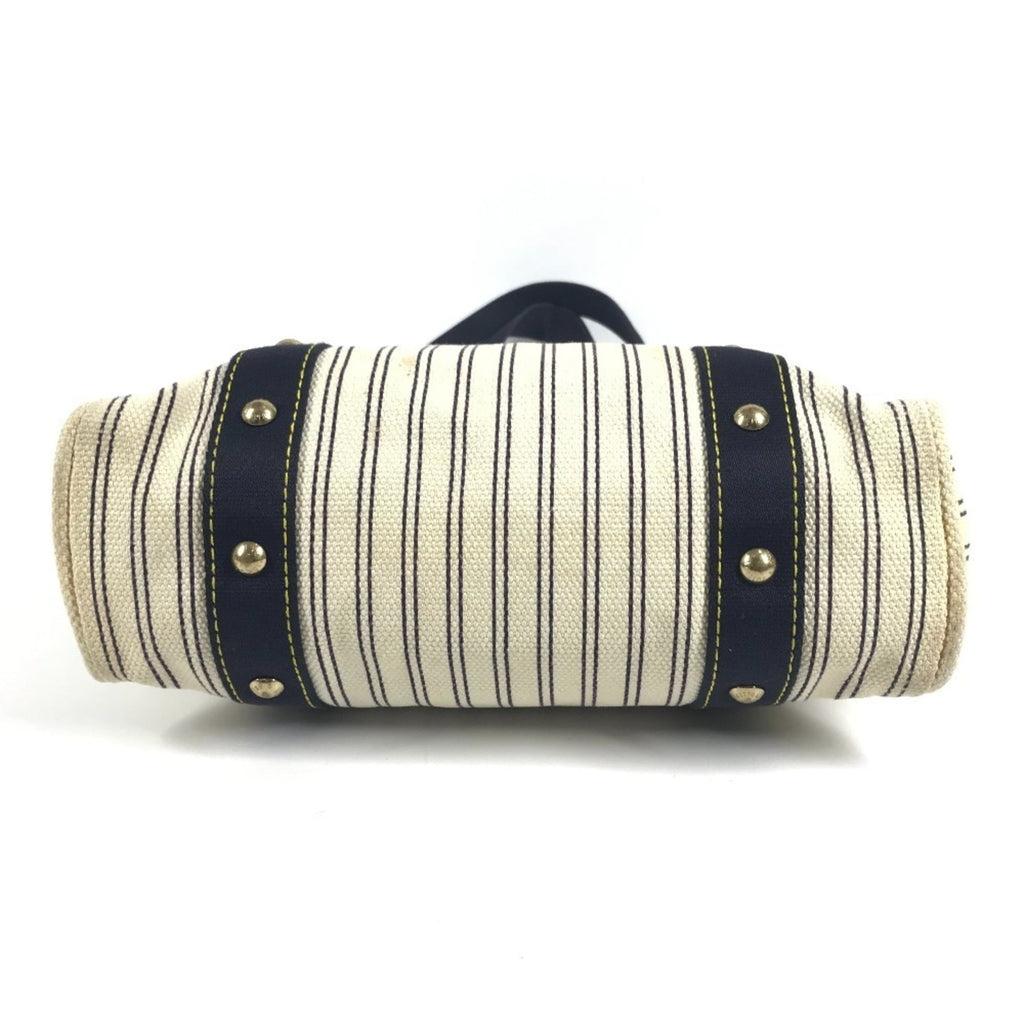 Louis Vuitton Ivory Navy Canvas Shoulder Bag Tote Bag