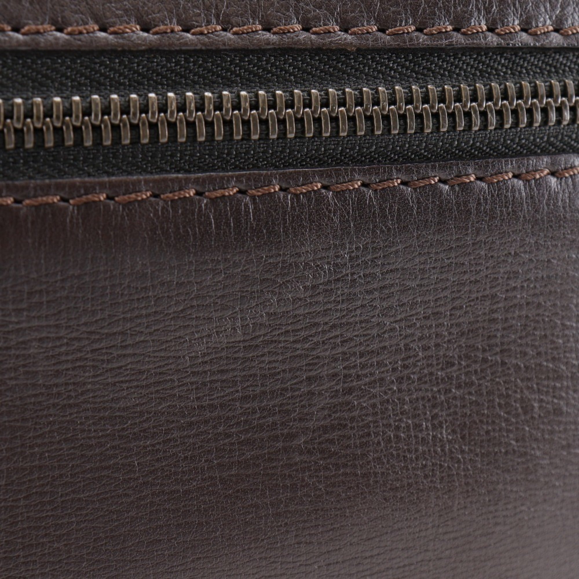 Louis Vuitton Brown Coffee Leather Shoulder Bag