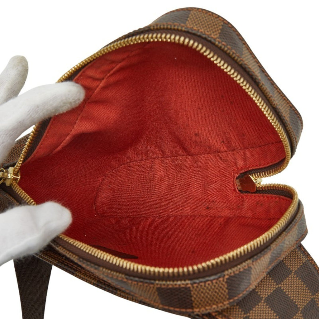 Louis Vuitton Brown Pvc Leather Sling Bag