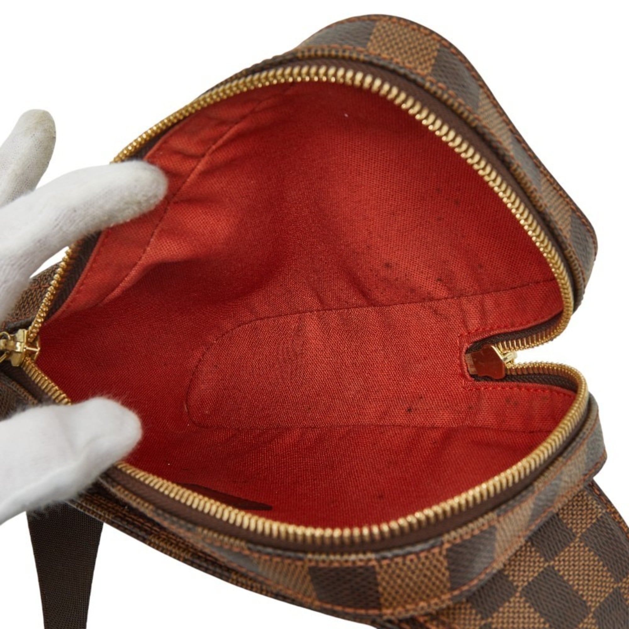 Louis Vuitton Brown Pvc Leather Sling Bag