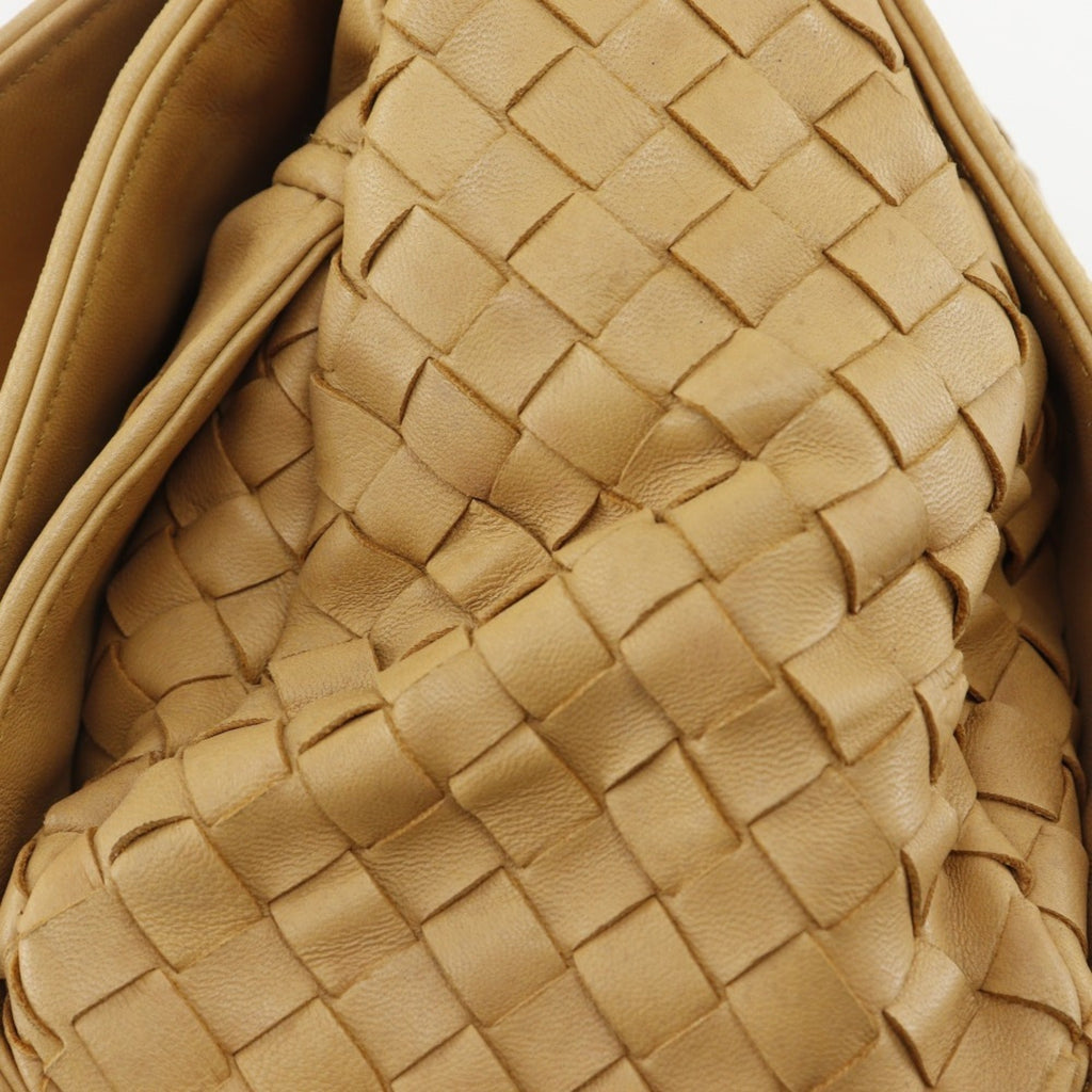 Bottega Veneta Beige Intrecciato Shoulder Bag