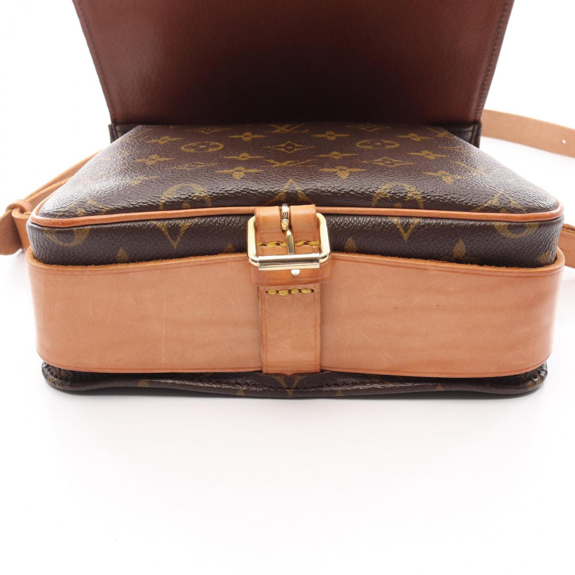 Louis Vuitton Brown Monogram Leather Shoulder Bag
