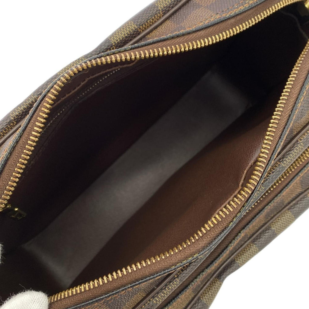 Louis Vuitton Brown Coated Canvas Shoulder Bag
