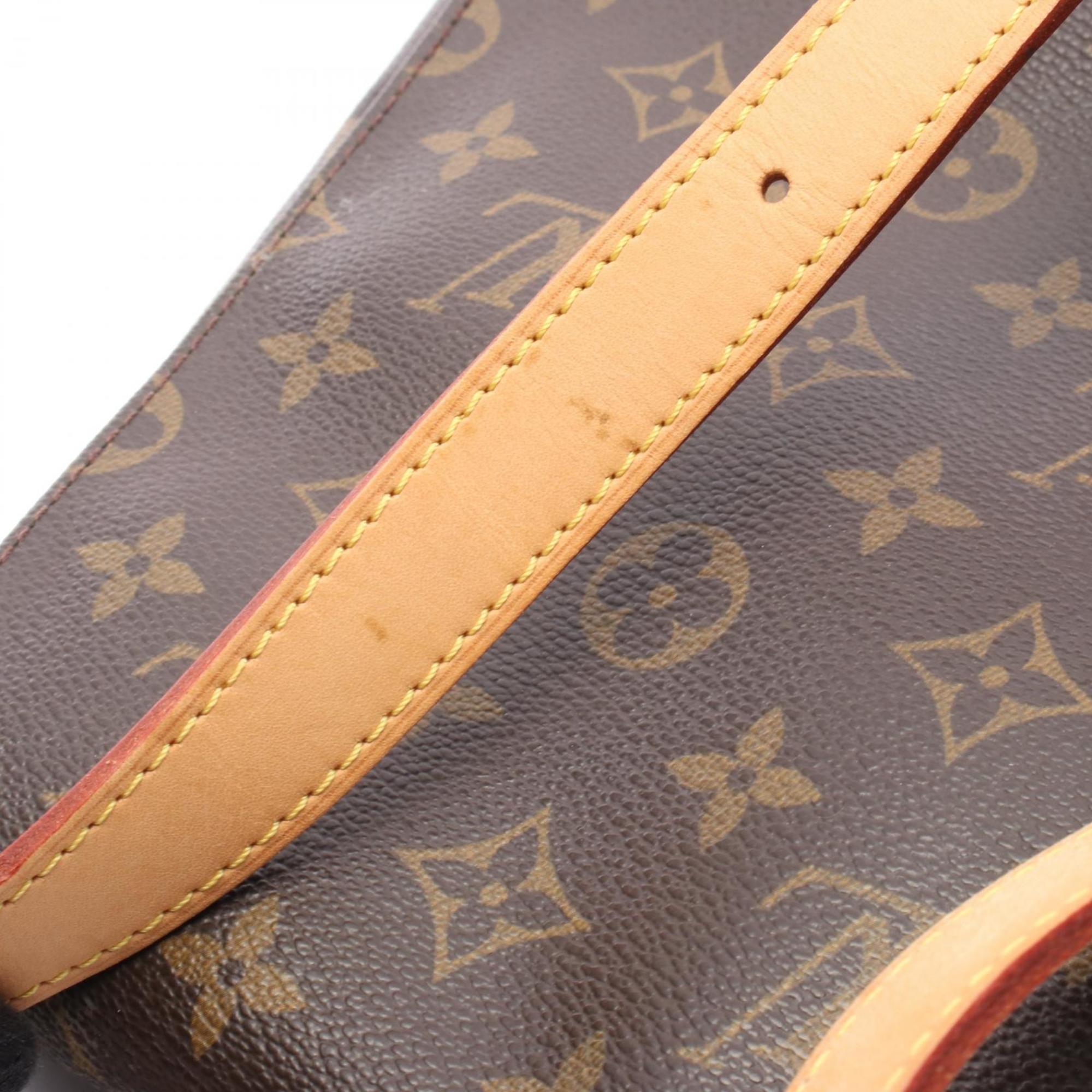 Louis Vuitton Brown Monogram Leather Shoulder Bag