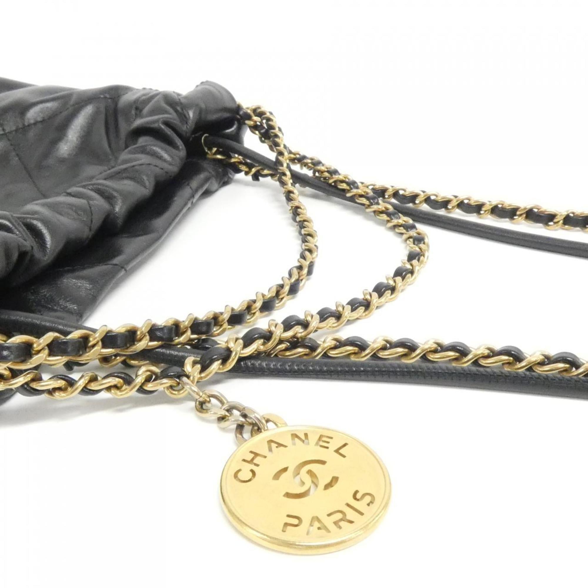 Chanel Black Leather Handbag