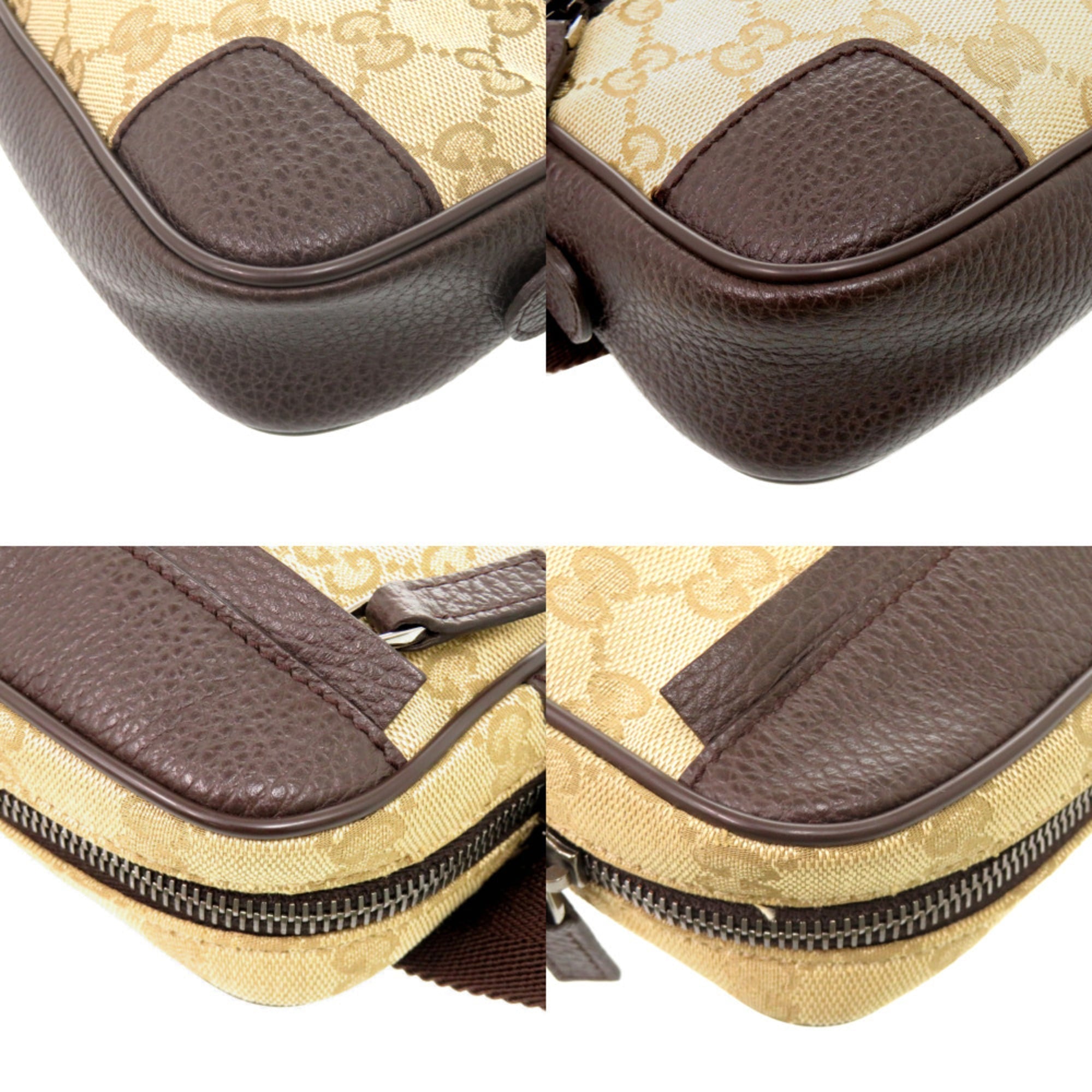 Gucci Beige Gg Canvas Sling Bag (Pre-Owned)
