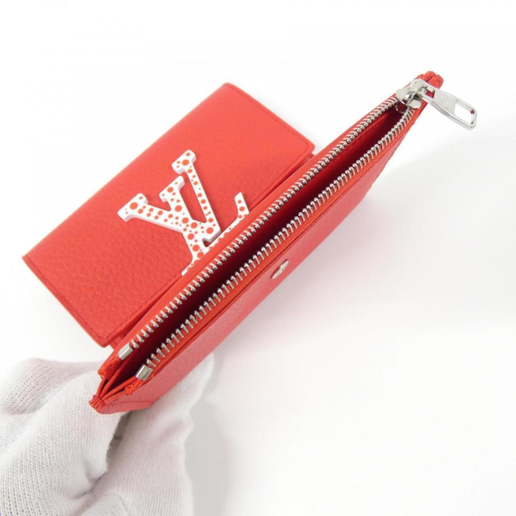 Louis Vuitton Rouge Leather Wallet (Tri-Fold)